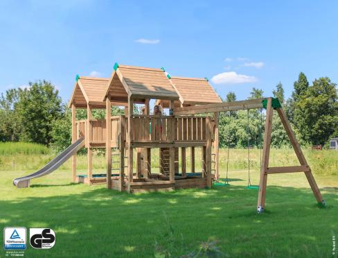 Öffentliche Spielgerät aus Holz • Hy-land P8s