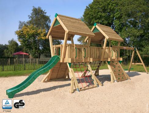 Öffentlicher Spielplatz mit Schaukel • Hy-land Q4s